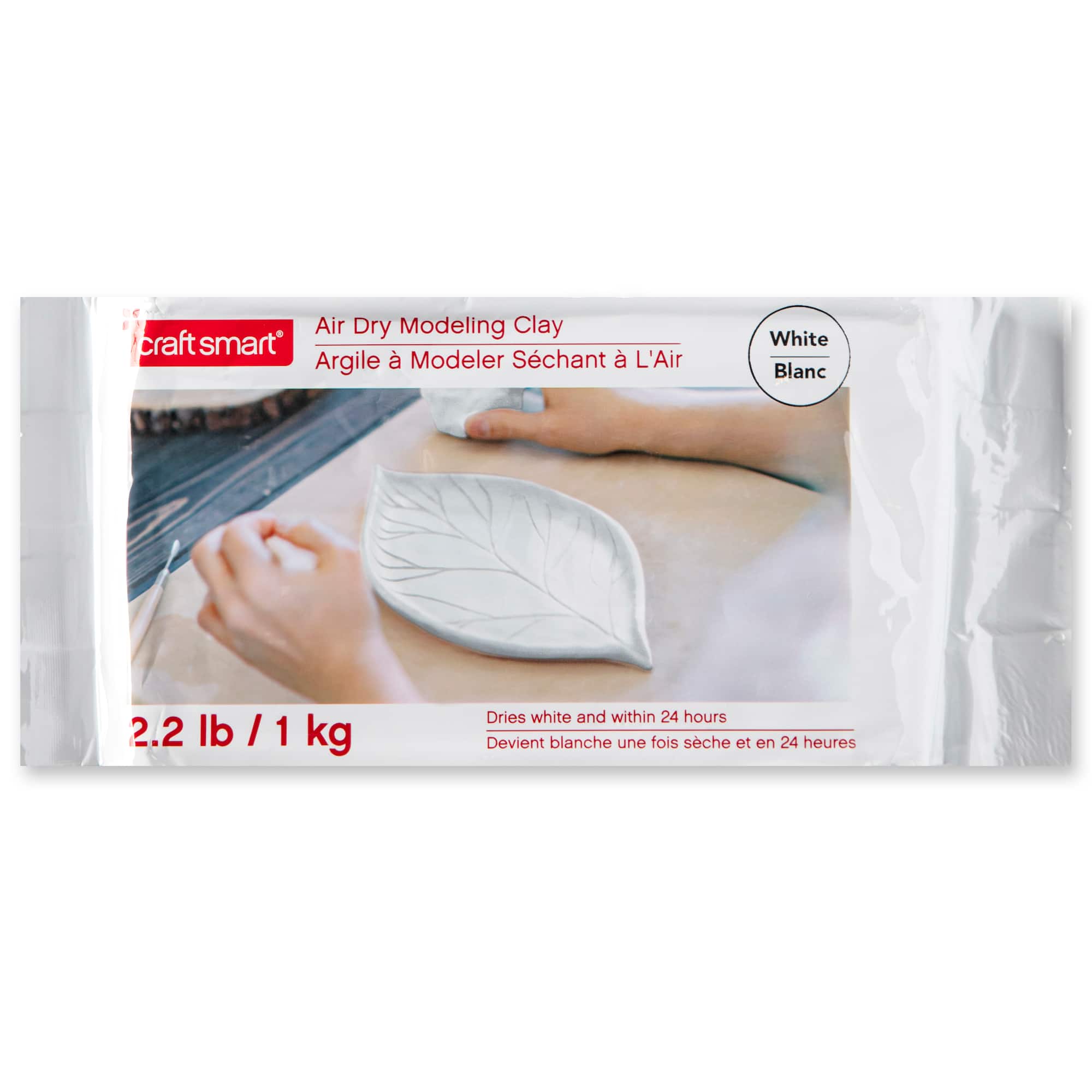 6 Pack: 2.2lb. White Air Dry Modeling Clay by Craft Smart®